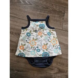 Tea collection baby girl romper 3-6 mos
